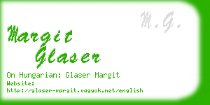 margit glaser business card